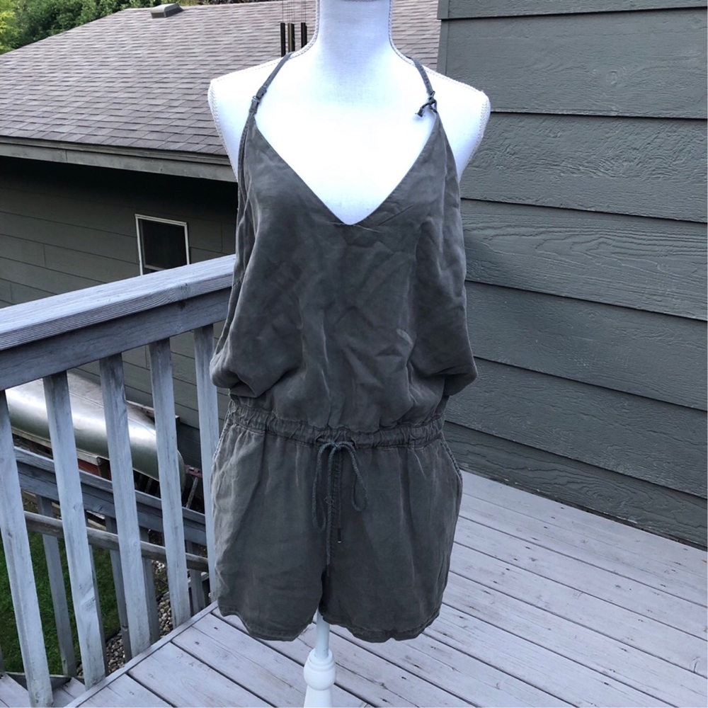 Chic Army Green Blank NYC Romper!! NWT!!